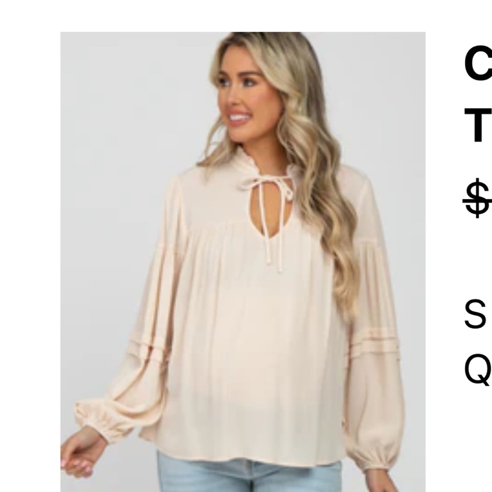 Pinkblush Vine & Love maternity top NWT